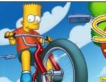 Familia Simpson cursa de biciclete