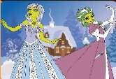 Elsa si Anna de colorat